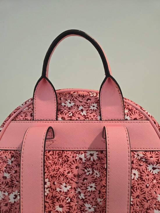 Michael Kors Pink Floral Abbey Large Backpack main image 5